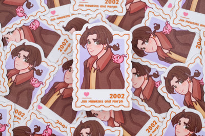 Jim Hawkins– First Class Postage Sticker