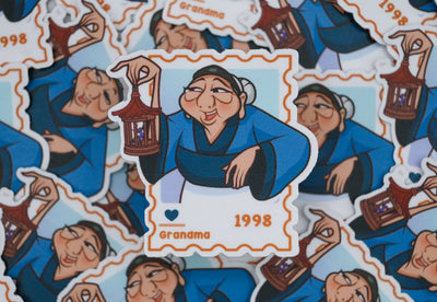 Grandma Fa– First Class Postage Sticker