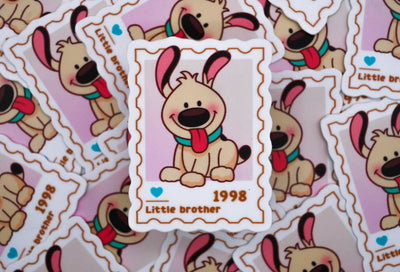 Little Brother– First Class Postage Sticker