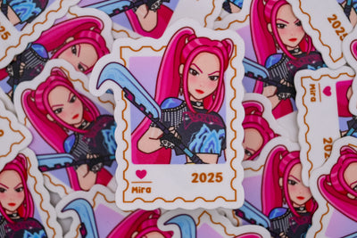 Mira– First Class Postage Sticker