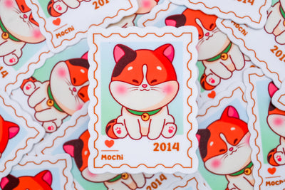 Mochi– First Class Postage Sticker