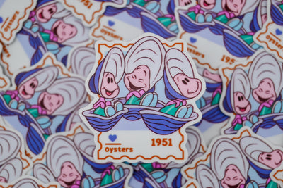 Oysters– First Class Postage Sticker