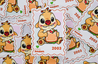 Reuben– First Class Postage Sticker